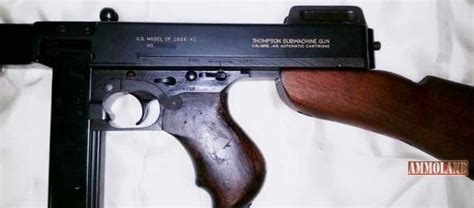 Thompson 1928a1 Submachine Gun Firing The M1928