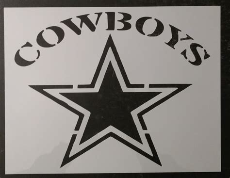 Cowboys Dallas Star Custom Stencil – My Custom Stencils