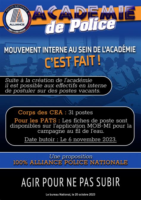 Académie de Police Mouvement Interne C EST FAIT