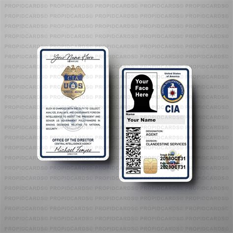 Novelty CIA ID Badges Movie Prop TV Props Central Etsy Australia