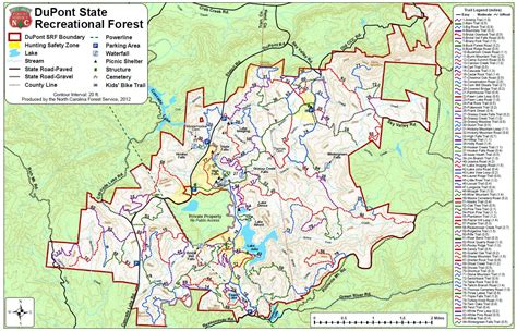 Dupont State Forest Map