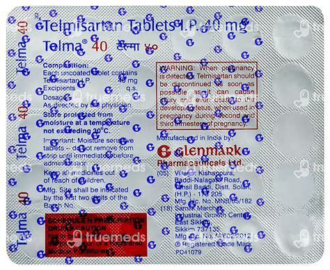 Telma 40 Tablet Uses Side Effects Price And Substitutes