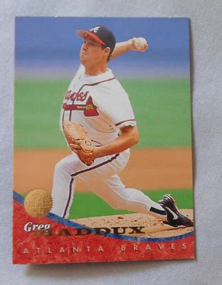 Leaf Greg Maddux Atlanta Braves Baseball Card Nm Mt Ebay