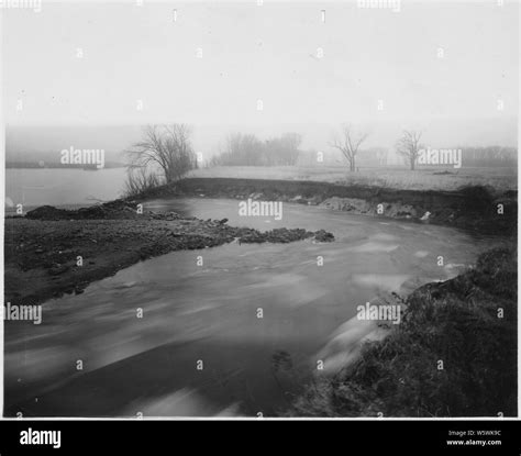 Photograph of erosion below Ogee Spillway, Dam No. 10, Mississippi River, Iowa/WIsconsin Stock ...