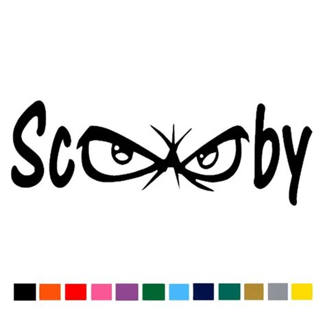 SCOOBY DOO EYES Vinyl Decal Sticker for Car/Window/Wall Stickers £2.30 - PicClick UK