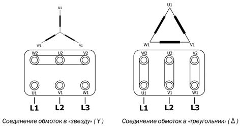 Схема подключения двигателя треугольник на 220