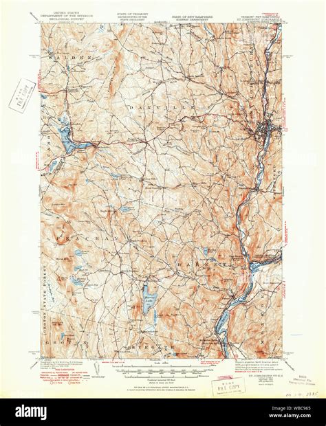 Map Of St Johnsbury Hi Res Stock Photography And Images Alamy