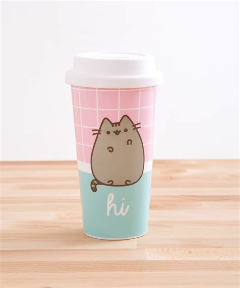 Pusheen Hi Bye Travel Mug Hey Chickadee