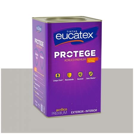 Tinta Acr Lica Premium Protege Litros Chromium Fosco Eucatex Os