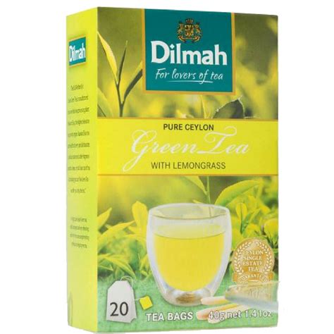 Amazon Dilmah Pure Ceylon Lemongrass Flavored Green Tea Tea