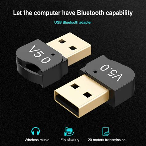 Adaptador Bluetooth A Usb - Adaptador USB Bluetooth 5,0, inalámbrico USB, Plug & Py para Win 10, 8 ...