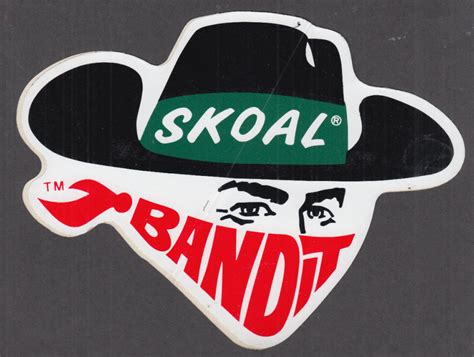 Skoal Bandit Racing Chewing Tobacco 7 14 Wide Crack N Peel Sticker 1980s