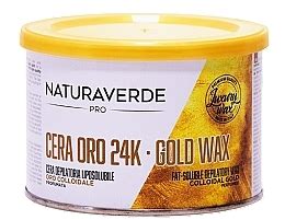 Naturaverde Pro Gold Wax Fat Soluble Depilatory Wax Enthaarungswachs