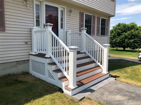 New Azek Front Porch Deck In Dracut Ma Quinns Construction