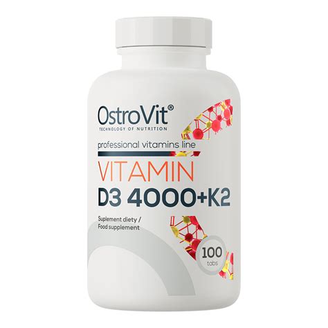 OstroVit Witamina D3 4000 K2 100 Tabletek Sklep Swanson