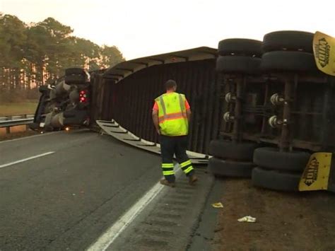 Us 64 Reopens After Tractor Trailer Carrying Ups Packages Overturns