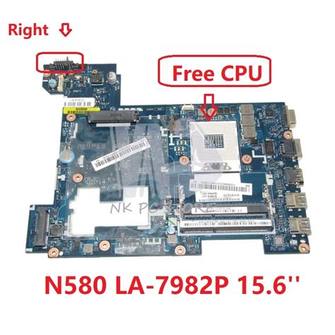 Placa M E Port Til Para Lenovo QIWG5 G6 G9 LA 7982P P580 G580 N580 15