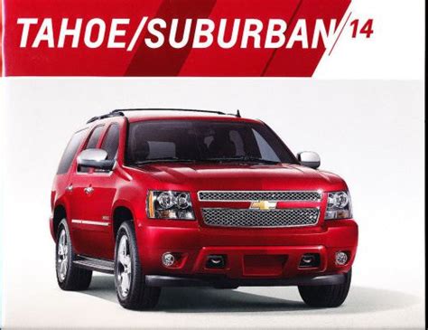 Sell 2014 Chevrolet Tahoe And Suburban 32 Page Original Car Sales