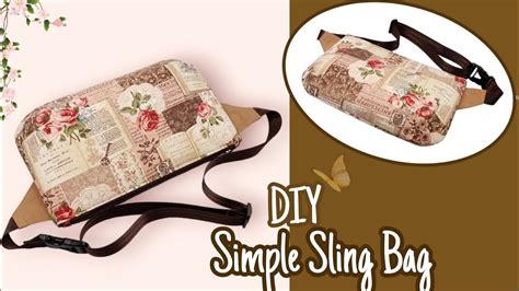 Diy Cara Membuat Tas Simple Sling Bag Waist Bag Fanny Pack Tutorial