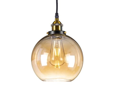 Lampa Wisz Ca Szklana Kula Amber Cm Niska Cena Na Neoneo Pl