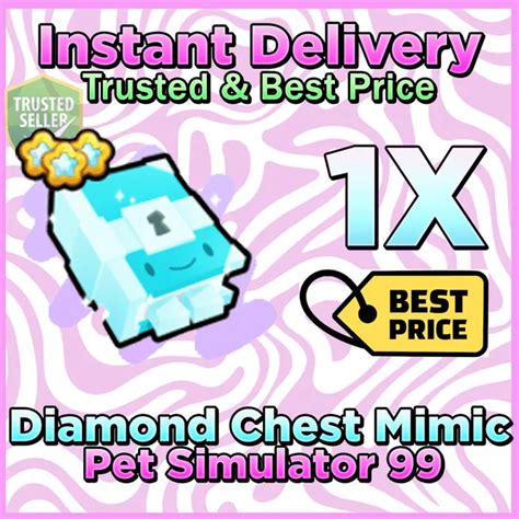 Pet Sim Diamond Chest Mimic Roblox Game Items Gameflip