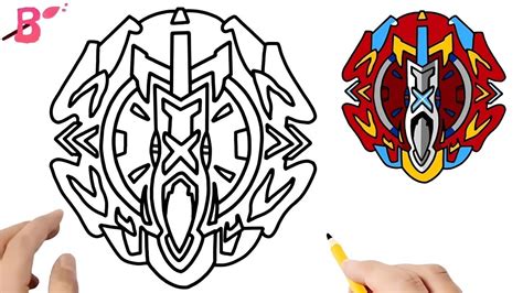 como desenhar beyblade sword  exelius   draw beyblade youtube
