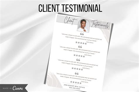 Real Estate Client Testimonial, Realtor Testimonial, Real Estate Agent Canva Template, Real ...