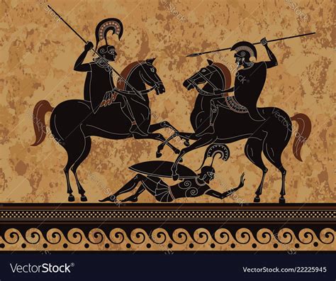 Ancient Greece Warriorherospartanmyth Royalty Free Vector