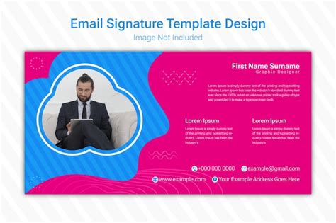 Premium Vector Corporate Business Email Signature Templates Design