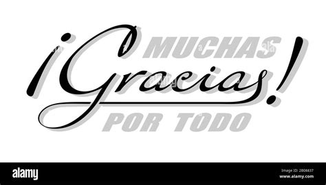 Gracias Thank You Card Imágenes Vectoriales De Stock Alamy