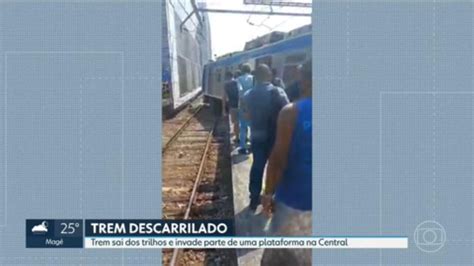 Trem Descarrila Na Central Do Brasil E Assusta Passageiros Blog Do