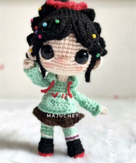 Mini Vanellope Amigurumi Compre Produtos Personalizados No Elo7