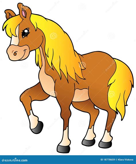 Imagens De Cavalos Desenhos - Cavalo De Passeio Dos Desenhos Animados Imagens de Stock Royalty Free ...