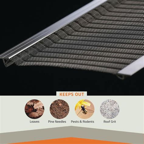 Gutter Guard By Gutterglove 4 Ft L X 5 In W Stainless Steel Micro Mesh Gutter Guard 20 Pack