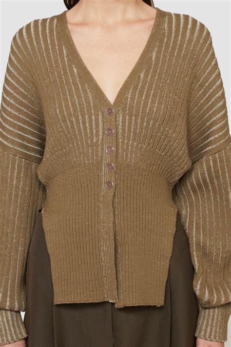 RIBBED CARDIGAN Helga Design