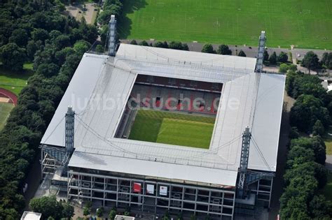 Luftaufnahme Köln Blick Auf Das Rhein Energie Stadion Die