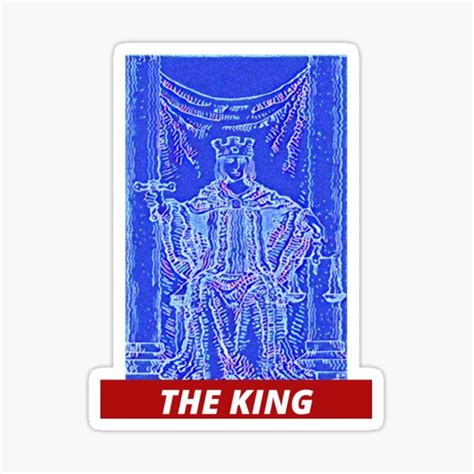 The King Sticker For Sale By Greenmanfashion Redbubble