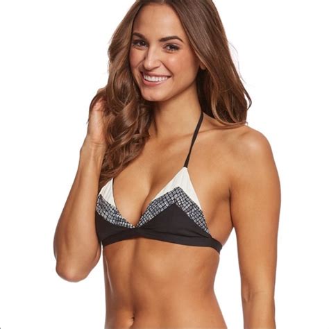 Pilyq Swim Nwt Pilyq Boa Bikini Top Color Block Size L Poshmark