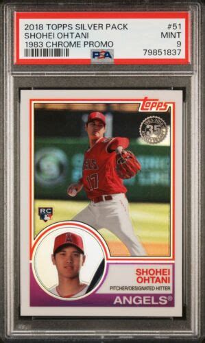 Topps Chrome Shohei Ohtani Rc Chrome Silver Pack Promo Psa