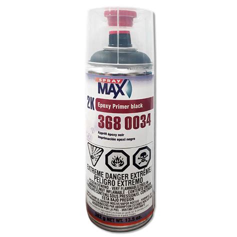 Spraymax 3680034 2k Epoxy Primer Spray Can In Black