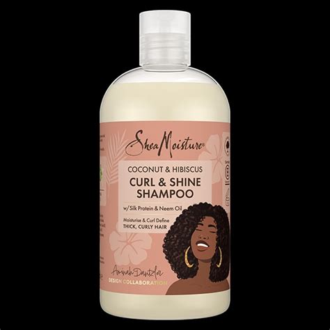 SheaMoisture Coconut Hibiscus Curl Shine Shampoo 384ml Hair