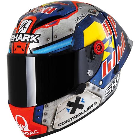 Casco Moto Integrale Shark Race R Pro Gp Martinator Signature Blu