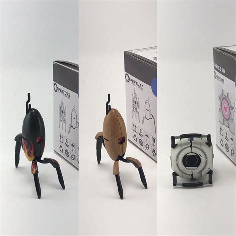 Portal 2 Blind Box Sentry Turrets And Sphere Hot Rod Table Fact