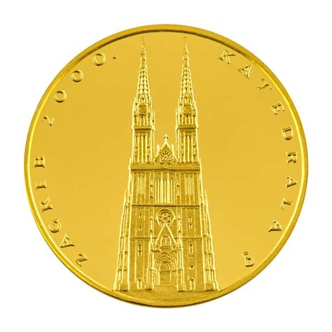 Medal Zagreb Cathedral Gold 3 5 G Croacia Numista