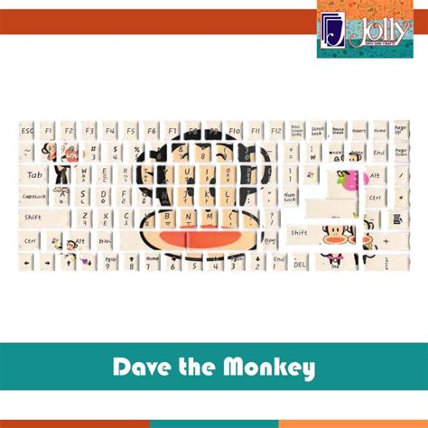 Dave the Monkey Keyboard Sticker-Arts and Crafts | Lazada PH