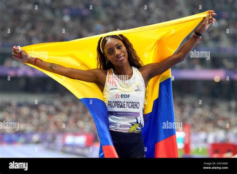 Colombia S Karen Tatiana Palomeque Moreno Celebrates Winning Gold And A