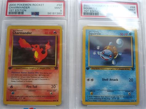 Pokemon Charmander Squirtle Team Rocket St Edition Psa Values