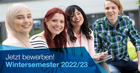 Geh mit uns Deinen Weg Bewerbungsstart für das Wintersemester 2022