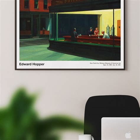 Nighthawks Art Print By Edward Hopper Iconic Wall Decor Posterist