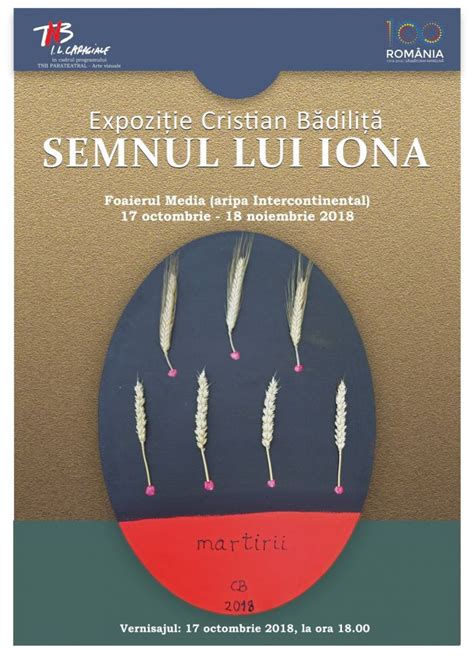 Cristian Bădiliță la Teatrul Național din Bucureşti cu expoziția